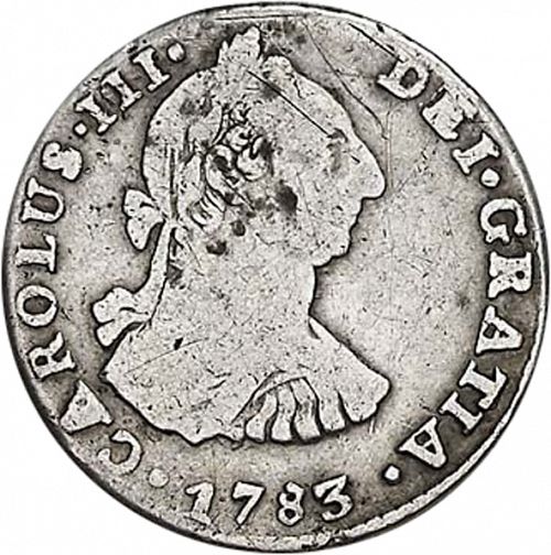 1 Real Obverse Image minted in SPAIN in 1783PR (1759-88  -  CARLOS III)  - The Coin Database