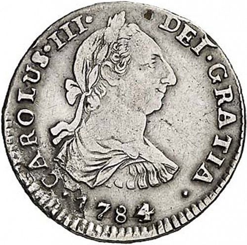 1 Real Obverse Image minted in SPAIN in 1784PR (1759-88  -  CARLOS III)  - The Coin Database
