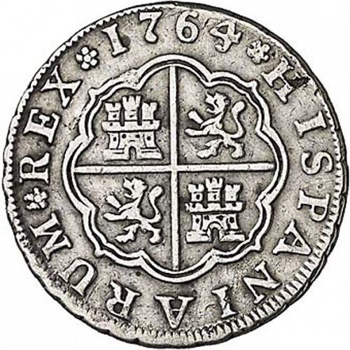 1 Real Reverse Image minted in SPAIN in 1764JP (1759-88  -  CARLOS III)  - The Coin Database