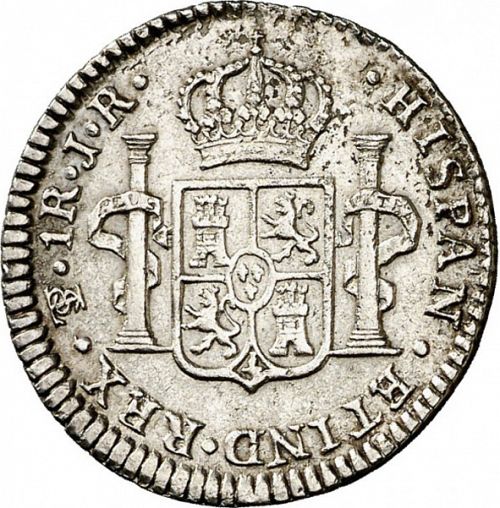 1 Real Reverse Image minted in SPAIN in 1774JR (1759-88  -  CARLOS III)  - The Coin Database