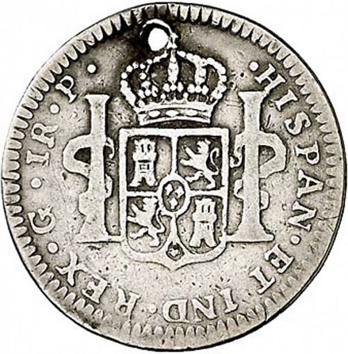 1 Real Reverse Image minted in SPAIN in 1776P (1759-88  -  CARLOS III)  - The Coin Database