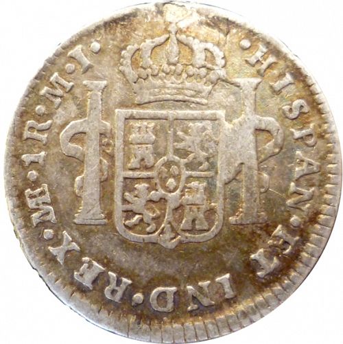 1 Real Reverse Image minted in SPAIN in 1777MJ (1759-88  -  CARLOS III)  - The Coin Database