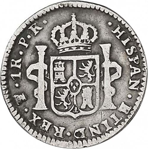 1 Real Reverse Image minted in SPAIN in 1783PR (1759-88  -  CARLOS III)  - The Coin Database