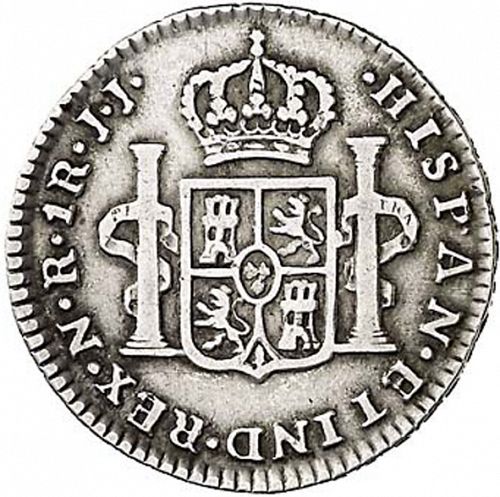 1 Real Reverse Image minted in SPAIN in 1784JJ (1759-88  -  CARLOS III)  - The Coin Database