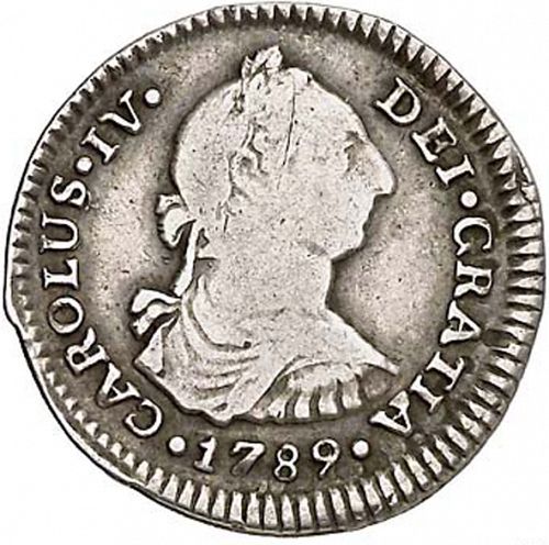 1 Real Obverse Image minted in SPAIN in 1789DA (1788-08  -  CARLOS IV)  - The Coin Database
