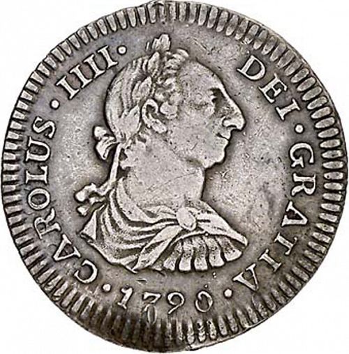 1 Real Obverse Image minted in SPAIN in 1790FM (1788-08  -  CARLOS IV)  - The Coin Database
