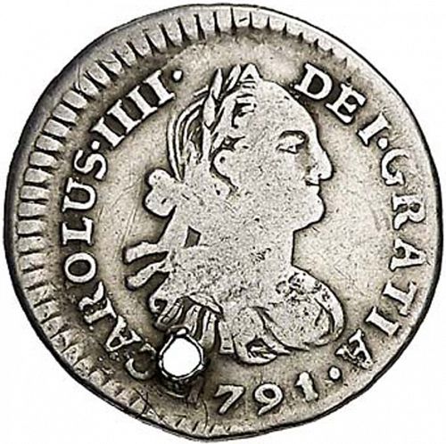 1 Real Obverse Image minted in SPAIN in 1791IJ (1788-08  -  CARLOS IV)  - The Coin Database