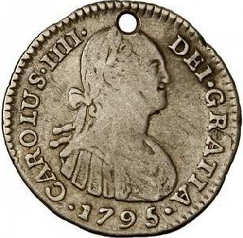 1 Real Obverse Image minted in SPAIN in 1795JJ (1788-08  -  CARLOS IV)  - The Coin Database
