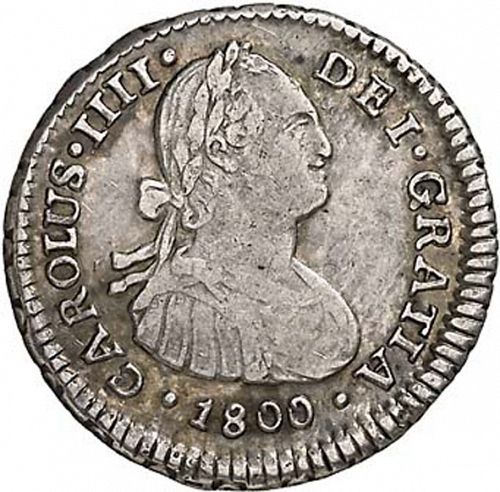 1 Real Obverse Image minted in SPAIN in 1800AJ (1788-08  -  CARLOS IV)  - The Coin Database