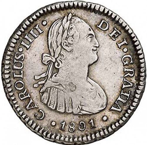 1 Real Obverse Image minted in SPAIN in 1801AJ (1788-08  -  CARLOS IV)  - The Coin Database