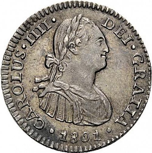 1 Real Obverse Image minted in SPAIN in 1801FM (1788-08  -  CARLOS IV)  - The Coin Database