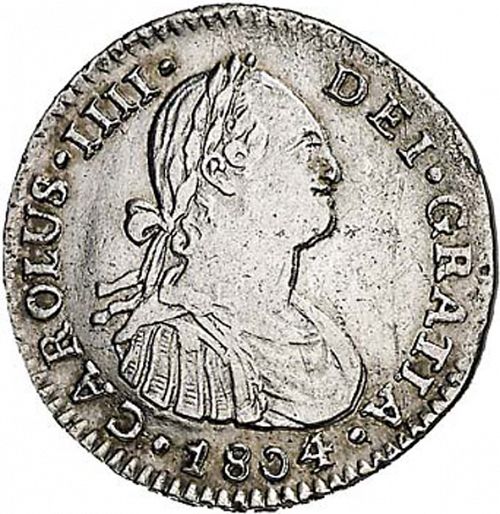 1 Real Obverse Image minted in SPAIN in 1804IJ (1788-08  -  CARLOS IV)  - The Coin Database