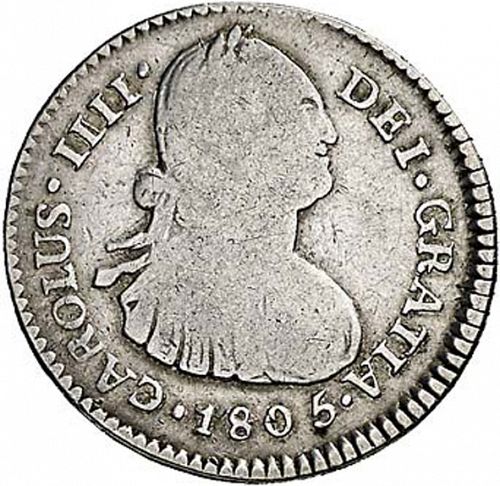 1 Real Obverse Image minted in SPAIN in 1805M (1788-08  -  CARLOS IV)  - The Coin Database