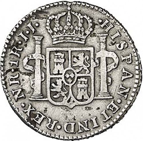 1 Real Reverse Image minted in SPAIN in 1793JJ (1788-08  -  CARLOS IV)  - The Coin Database