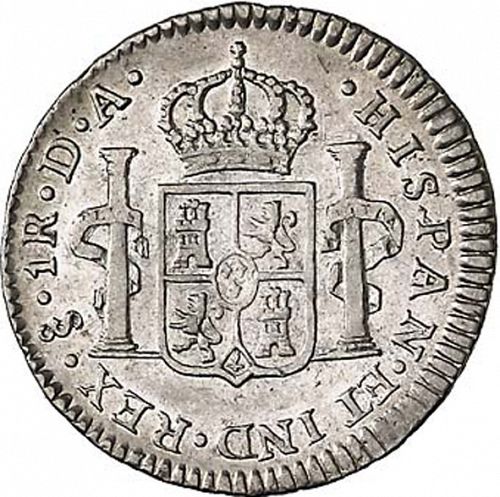 1 Real Reverse Image minted in SPAIN in 1794DA (1788-08  -  CARLOS IV)  - The Coin Database