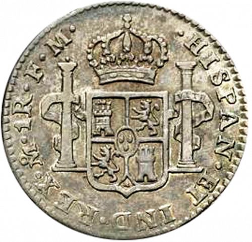 1 Real Reverse Image minted in SPAIN in 1795FM (1788-08  -  CARLOS IV)  - The Coin Database