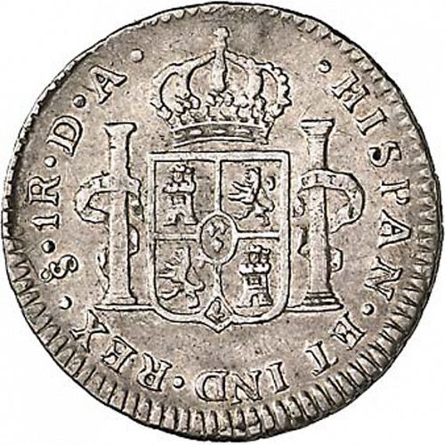 1 Real Reverse Image minted in SPAIN in 1796DA (1788-08  -  CARLOS IV)  - The Coin Database