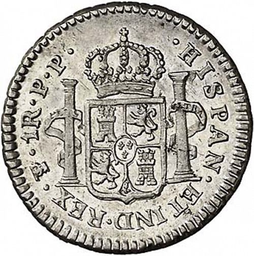 1 Real Reverse Image minted in SPAIN in 1796PP (1788-08  -  CARLOS IV)  - The Coin Database