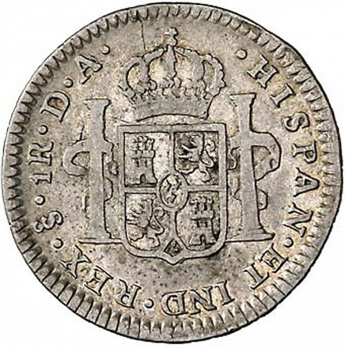 1 Real Reverse Image minted in SPAIN in 1797DA (1788-08  -  CARLOS IV)  - The Coin Database