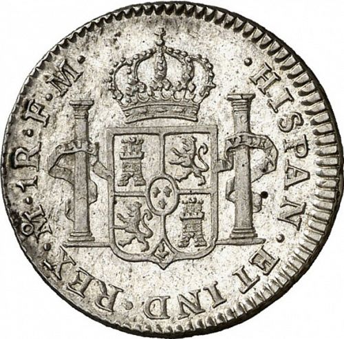 1 Real Reverse Image minted in SPAIN in 1797FM (1788-08  -  CARLOS IV)  - The Coin Database