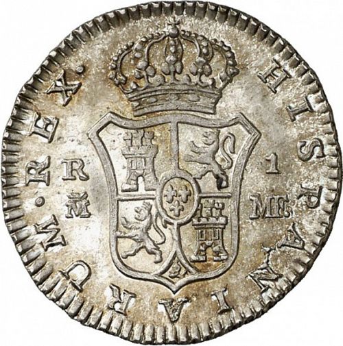 1 Real Reverse Image minted in SPAIN in 1797MF (1788-08  -  CARLOS IV)  - The Coin Database