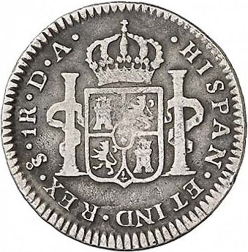 1 Real Reverse Image minted in SPAIN in 1798DA (1788-08  -  CARLOS IV)  - The Coin Database