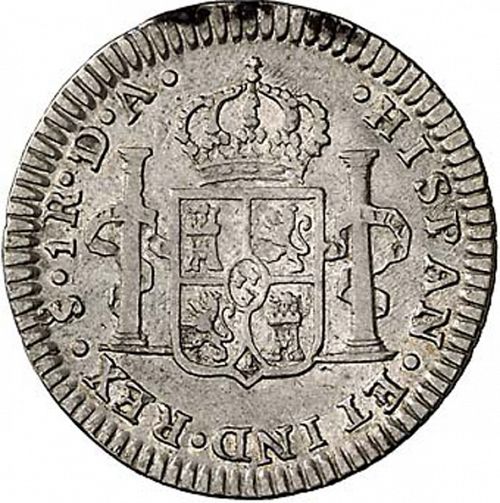 1 Real Reverse Image minted in SPAIN in 1799DA (1788-08  -  CARLOS IV)  - The Coin Database