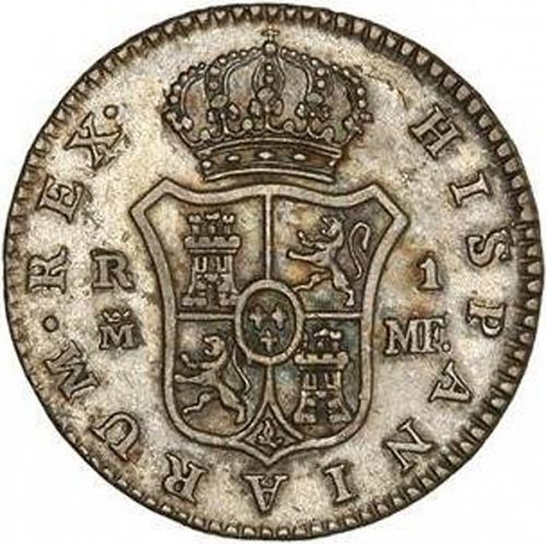 1 Real Reverse Image minted in SPAIN in 1799MF (1788-08  -  CARLOS IV)  - The Coin Database