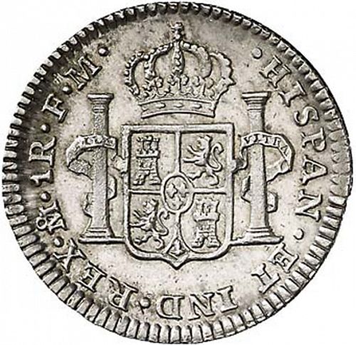 1 Real Reverse Image minted in SPAIN in 1800FM (1788-08  -  CARLOS IV)  - The Coin Database
