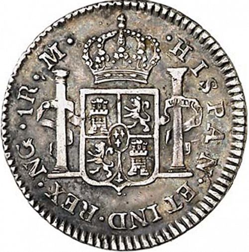 1 Real Reverse Image minted in SPAIN in 1804M (1788-08  -  CARLOS IV)  - The Coin Database