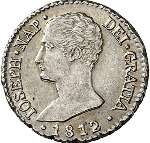 1 Real Obverse Image minted in SPAIN in 1812AI (1808-13  -  JOSE NAPOLEON)  - The Coin Database