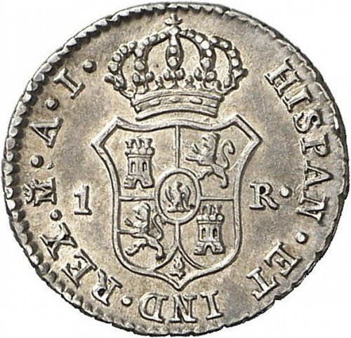 1 Real Reverse Image minted in SPAIN in 1812AI (1808-13  -  JOSE NAPOLEON)  - The Coin Database