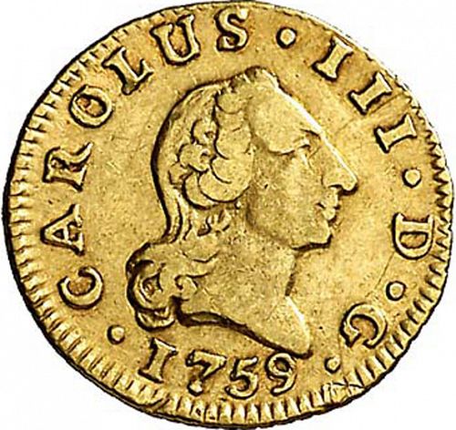 half Escudo Obverse Image minted in SPAIN in 1759JP (1759-88  -  CARLOS III)  - The Coin Database