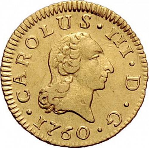half Escudo Obverse Image minted in SPAIN in 1760JV (1759-88  -  CARLOS III)  - The Coin Database