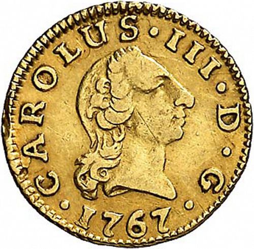 half Escudo Obverse Image minted in SPAIN in 1767CF (1759-88  -  CARLOS III)  - The Coin Database