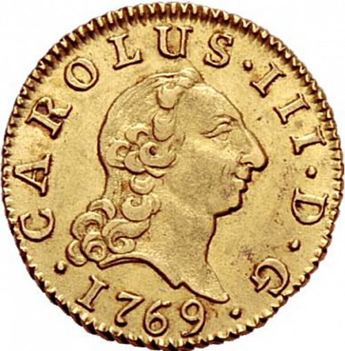 half Escudo Obverse Image minted in SPAIN in 1769PJ (1759-88  -  CARLOS III)  - The Coin Database
