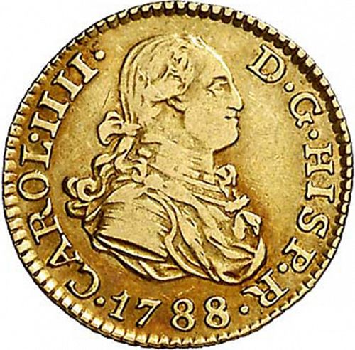 half Escudo Obverse Image minted in SPAIN in 1788MF (1788-08  -  CARLOS IV)  - The Coin Database