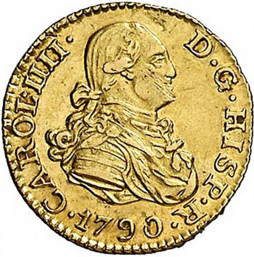 half Escudo Obverse Image minted in SPAIN in 1790MF (1788-08  -  CARLOS IV)  - The Coin Database