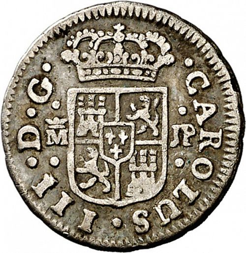 half Real Obverse Image minted in SPAIN in 1761JP (1759-88  -  CARLOS III)  - The Coin Database