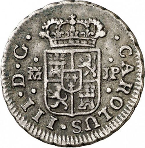 half Real Obverse Image minted in SPAIN in 1764JP (1759-88  -  CARLOS III)  - The Coin Database