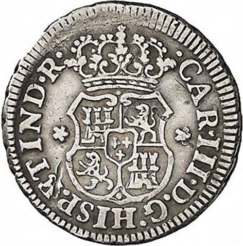 half Real Obverse Image minted in SPAIN in 1770M (1759-88  -  CARLOS III)  - The Coin Database