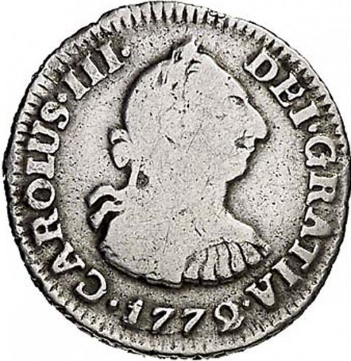 half Real Obverse Image minted in SPAIN in 1772VJ (1759-88  -  CARLOS III)  - The Coin Database