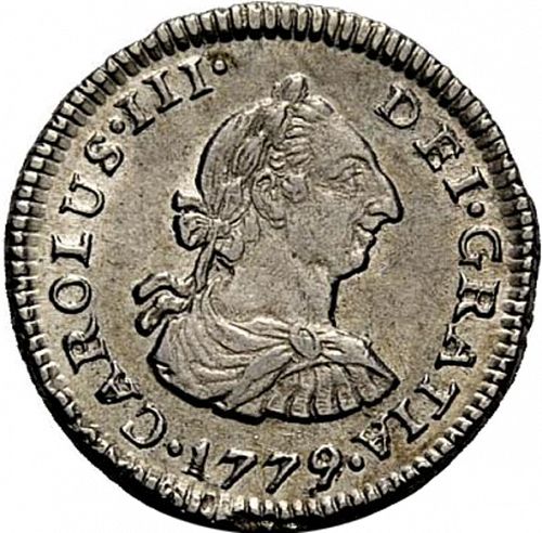 half Real Obverse Image minted in SPAIN in 1779MJ (1759-88  -  CARLOS III)  - The Coin Database