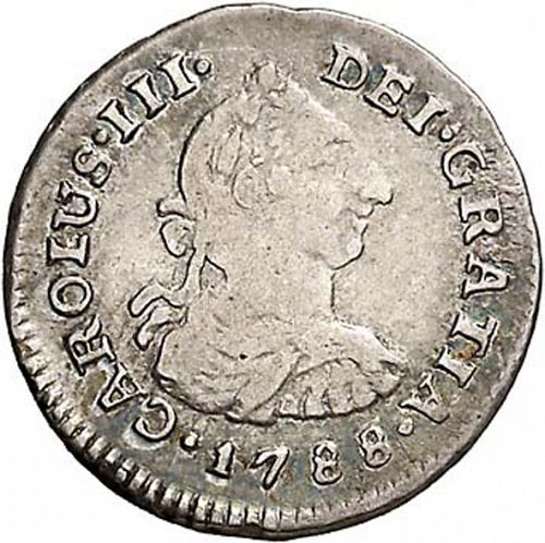 half Real Obverse Image minted in SPAIN in 1788IJ (1759-88  -  CARLOS III)  - The Coin Database