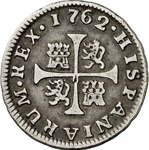 half Real Reverse Image minted in SPAIN in 1761JP (1759-88  -  CARLOS III)  - The Coin Database