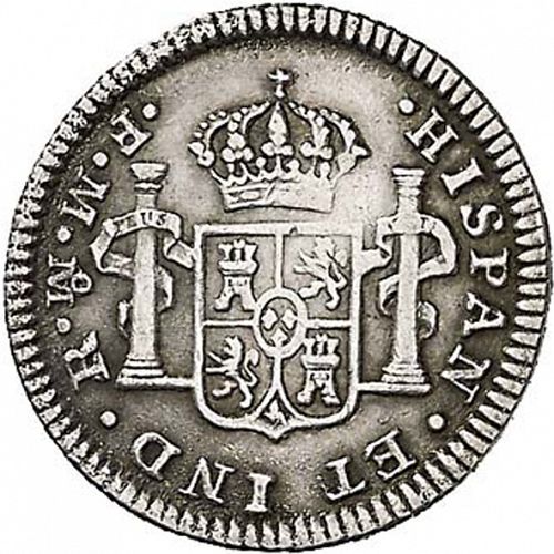 half Real Reverse Image minted in SPAIN in 1772FM (1759-88  -  CARLOS III)  - The Coin Database