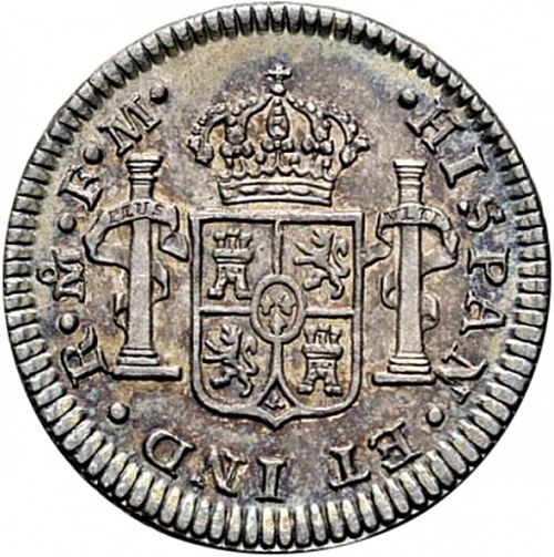 half Real Reverse Image minted in SPAIN in 1773FM (1759-88  -  CARLOS III)  - The Coin Database
