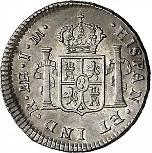 half Real Reverse Image minted in SPAIN in 1773JM (1759-88  -  CARLOS III)  - The Coin Database
