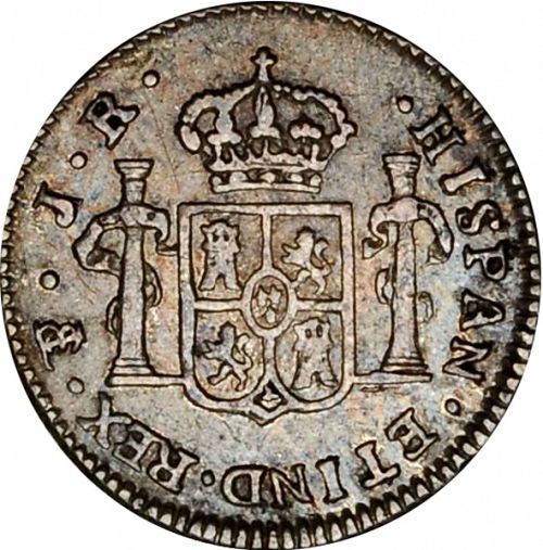 half Real Reverse Image minted in SPAIN in 1773JR (1759-88  -  CARLOS III)  - The Coin Database
