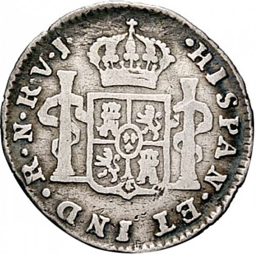 half Real Reverse Image minted in SPAIN in 1773VJ (1759-88  -  CARLOS III)  - The Coin Database